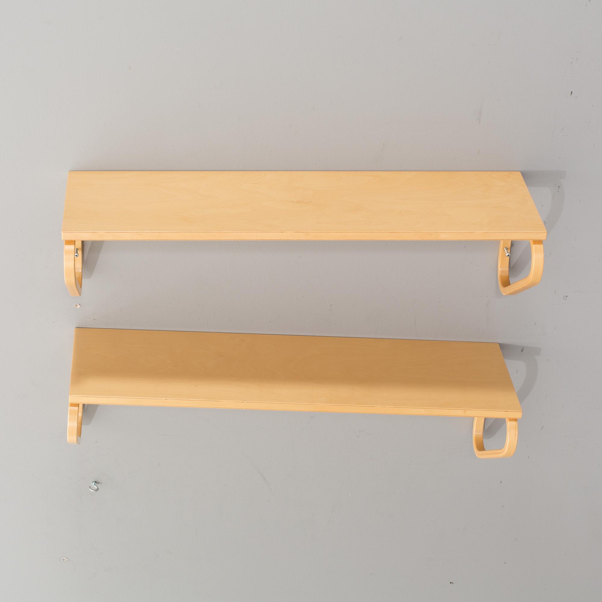 ALVAR AALTO, 2 st hyllor, "modell 112B", Artek.