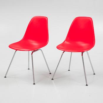 Charles & Ray Eames, a set of five 'DSX Plastic Chair' Vitra, 2010.