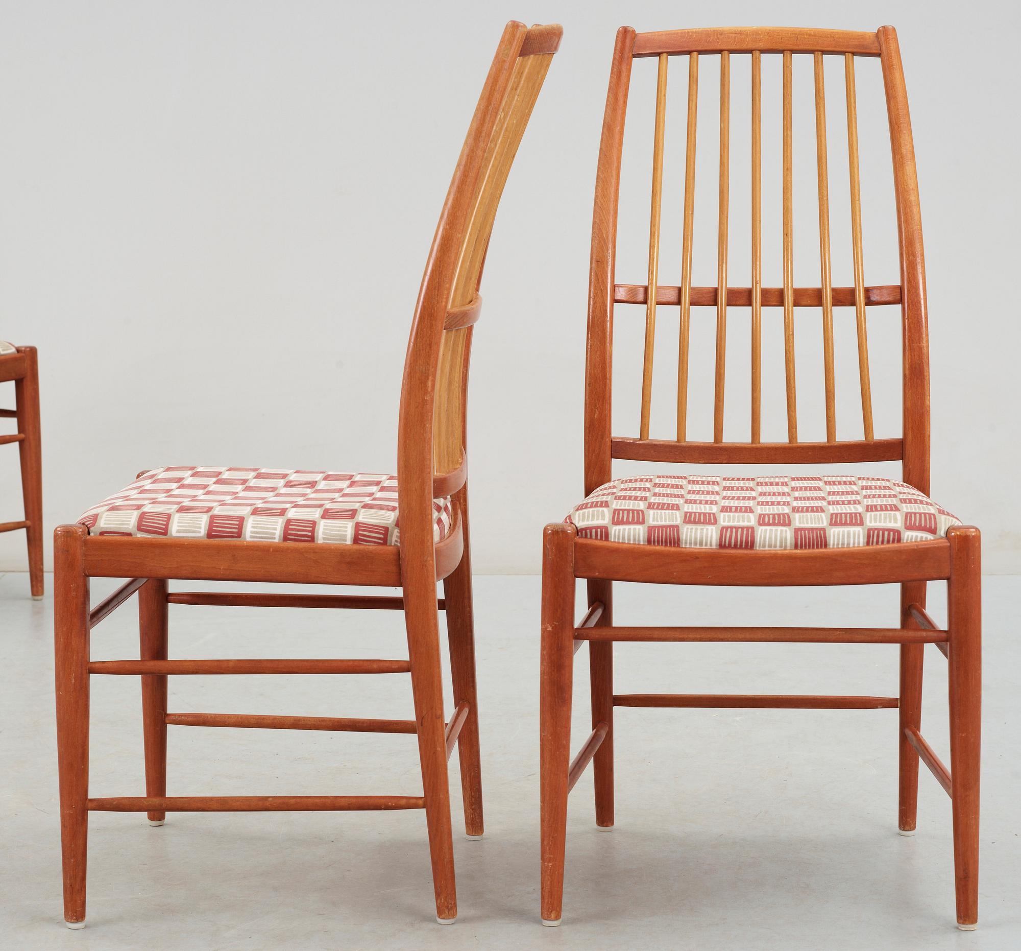 STOLAR, 4 st, "Napoli B", AB Westbergs Möbelfabrik, 1900-talets andra hälft.