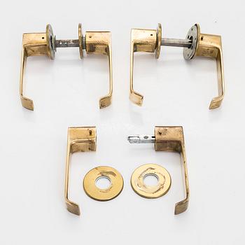 Timo Sarpaneva, Three pairs of 'Vaippa' door handles, manufacturer Primo 1960s.