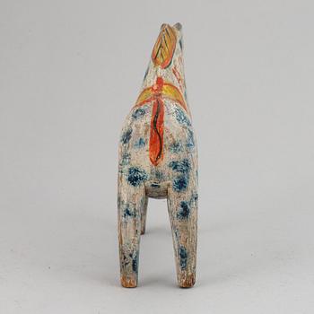 A wooden carved and painted 'Dalahäst', early 20th century.