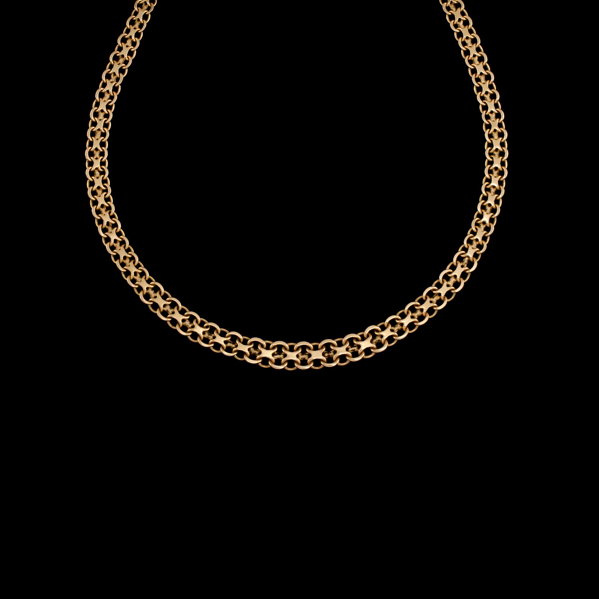 HALSLÄNK, 18k guld, Stockholms Ädelsmide. Vikt 19 g.