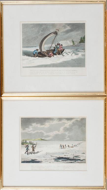LITOGRAFIER, 2 st, Åland 1800-talets början.