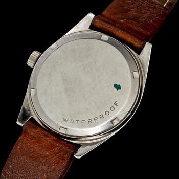 HERRARMBANDSUR, stål, Omega, Genéve, 1900-talets andra hälft. Vikt 42 g.