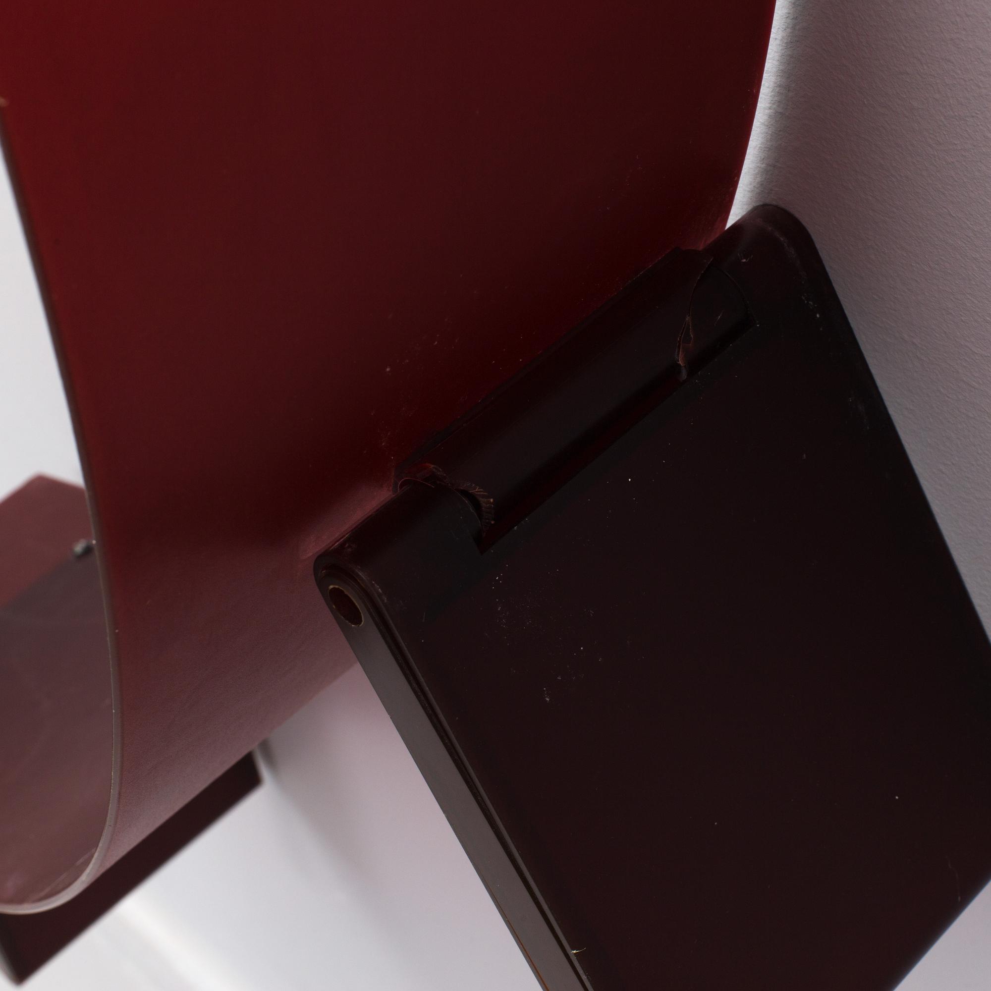 A 'Bookworm' bookshelf by Ron Arad for Kartell.