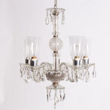 A chandelier, probably Bohemia, mid-20th century.