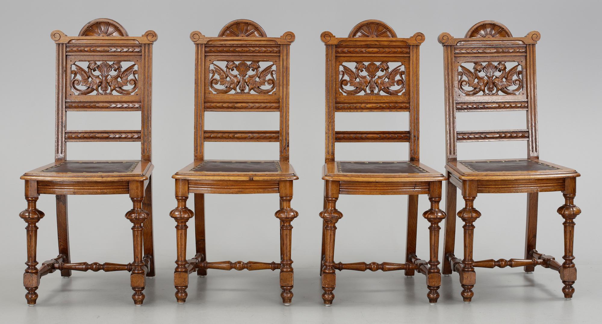 STOLAR, 4 st, senempire, 1800-talets mitt.