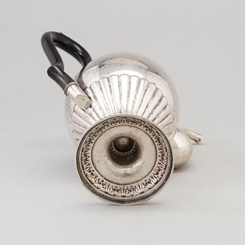 A Swedish 18th century silver tea-pot, mark of Johan Wahlström, Jönköping 1840.