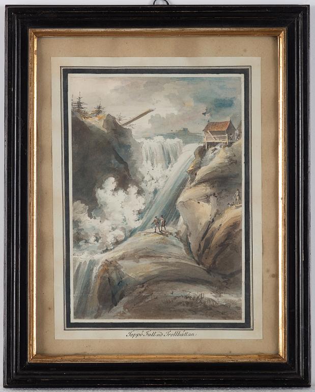 Johan Fredrik Martin, Ten scenes from the waterfalls at Trollhättan, Sweden.