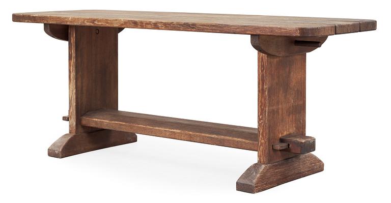 An Axel-Einar Hjorth stained 'Skoga' table, Nordiska Kompaniet, 1933.