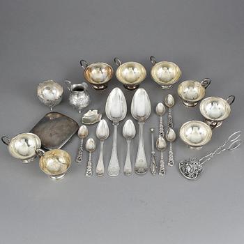 PARTI SILVER, 23 delar, bla Ceson, Göteborg 1947. Vikt ca 787 gram.
