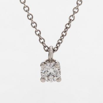 Tiffany & Co, kaulakoru, platinaa ja briljanttihiottu timantti.