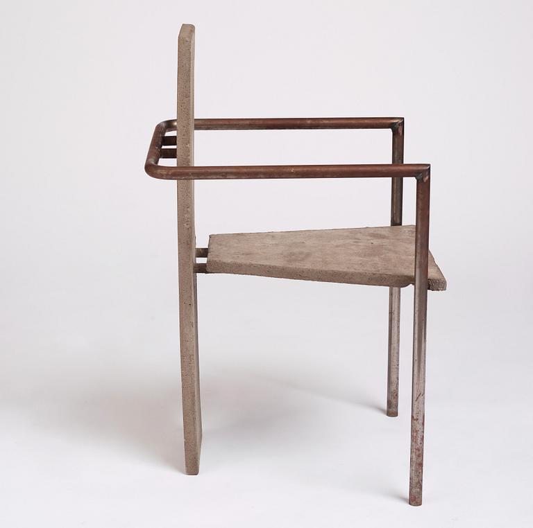 Jonas Bohlin, "Concrete", karmstol, ed. 35/100, Källemo, Värnamo 1981.