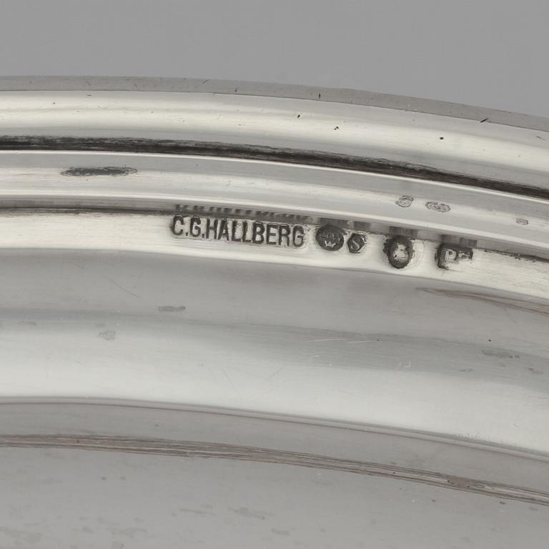FAT, C G Hallberg, silver, Stockholm, troligen 1919. Vikt 1304 g.