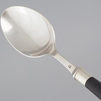 99 pieces of silvered metal cutlery, "Creation Peter", second half of the 20th century.