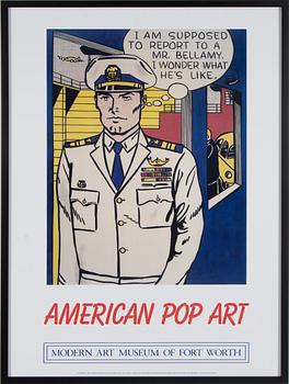 Roy Lichtenstein · Exhibition poster for Roy Lichtenstein for Modern Art Museum Fort Worth. "American Pop Art", 2012.