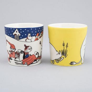MUMINMUGGAR, 2 st, Moomin Characters, Arabia, Finland, 2000-tal.
