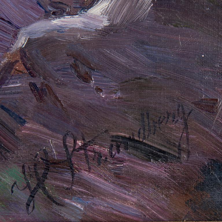 HEDVIG STRANDBERG, olja på duk, signerad.