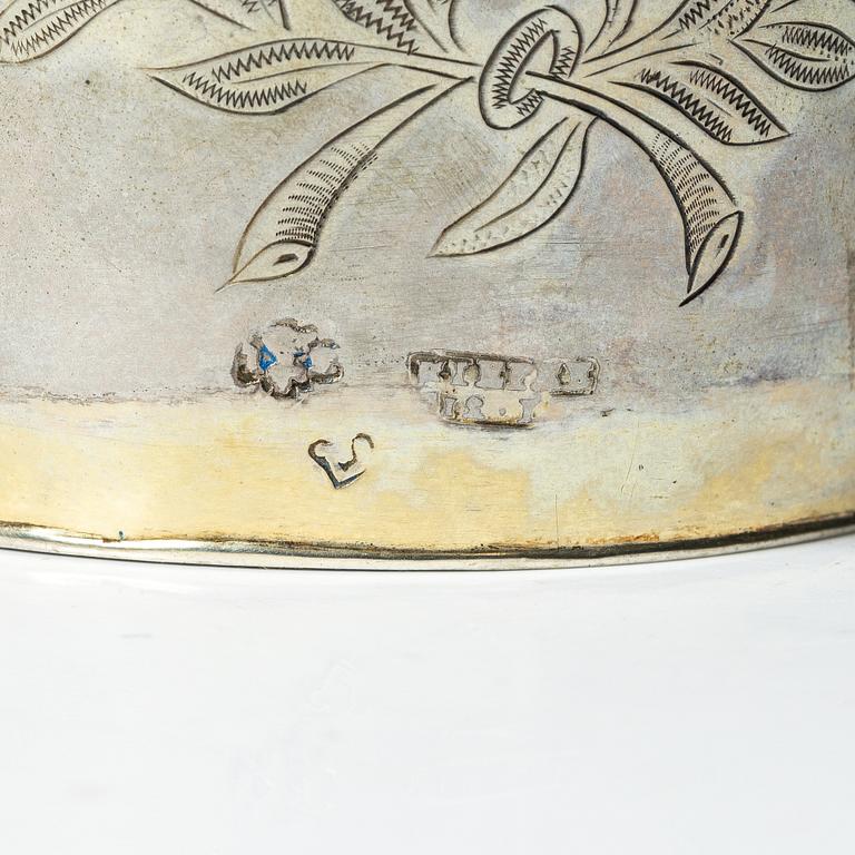 Bägare, silver, Königsberg, omkring år 1800.