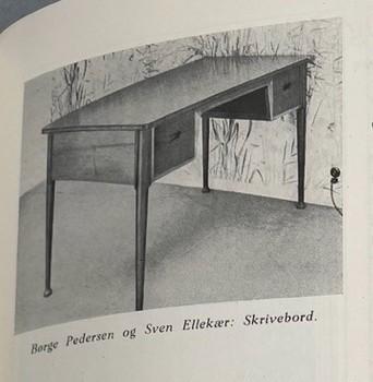 Sven Ellekær, & Børge Pedersen, skrivbord, Bordum & Nielsen, Aarhus, ca 1947.