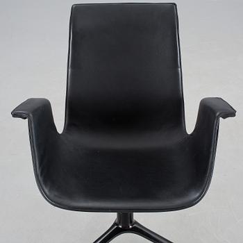 SKRIVBORDSSTOL, "Tulip", Preben Fabricius & Jørgen Kastholm, 1970-/80-tal.