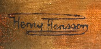 HENRY HANSSON, olja på duk, sign.