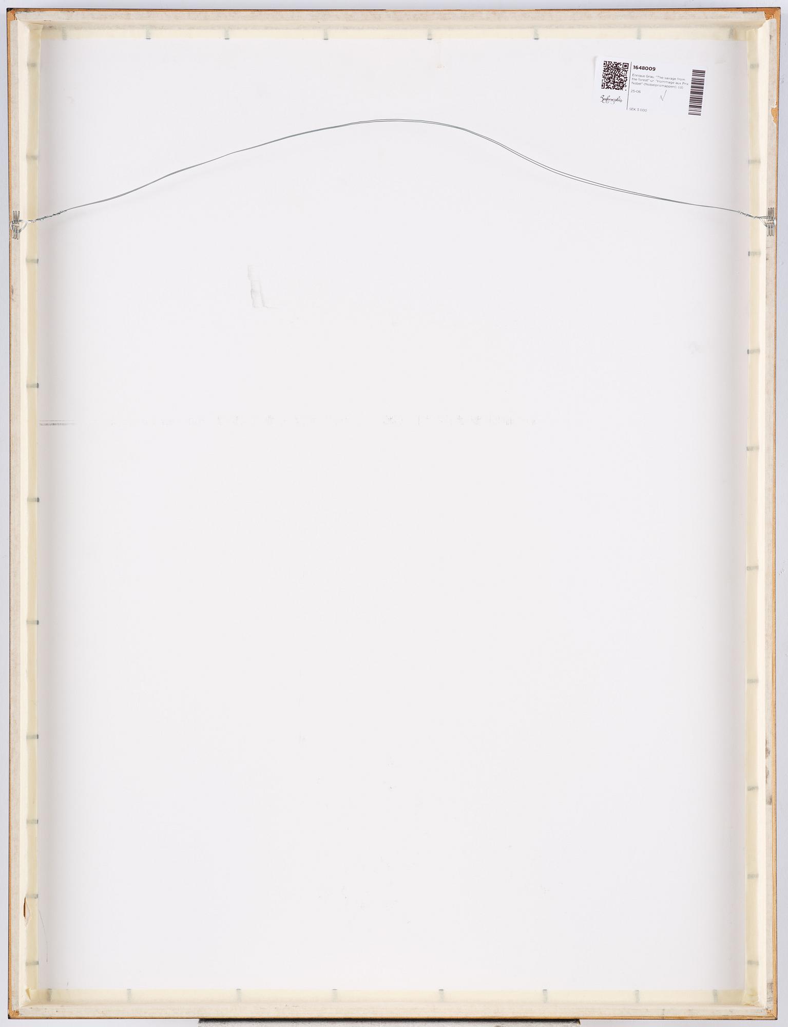 Enrique Grau, "The savage from the forest" from: "Hommage aux Prix Nobel" (The Nobel Prize portfolio).