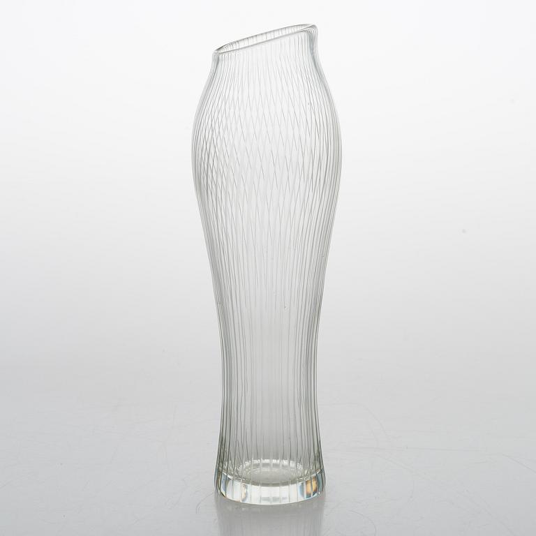 TAPIO WIRKKALA, A 'Foal leg' glass vase, signed Tapio Wirkkala, Iittala.
