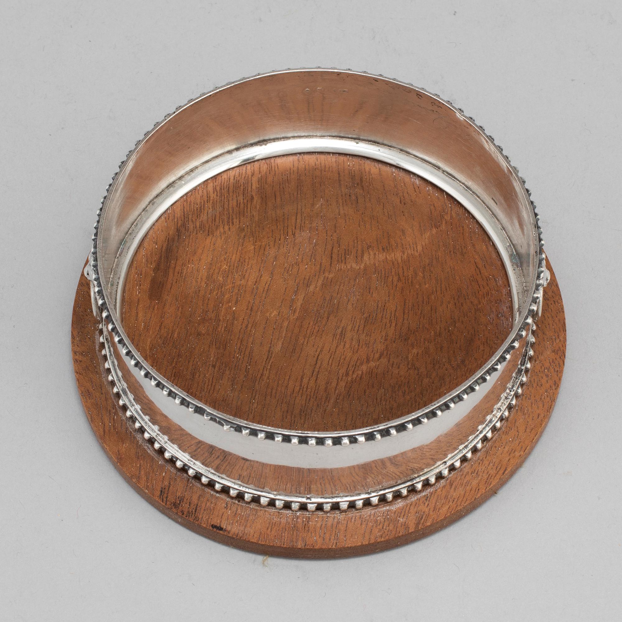 Isak Sandbeck, coaster, silver Stockholm 1818.