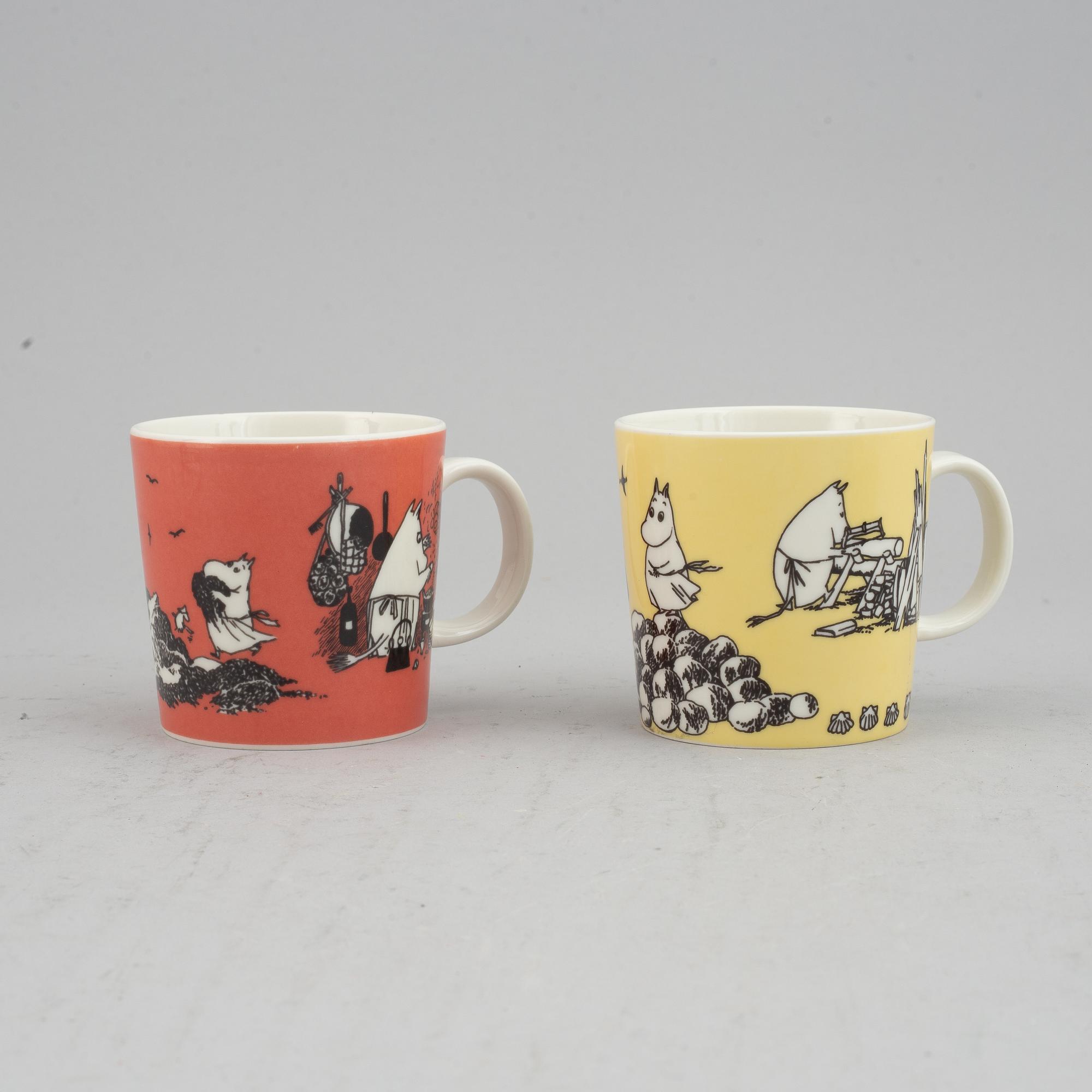 Muminmuggar, 2 st, porslin, Moomin Characters/Bulls, Arabia, Finland.