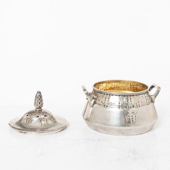 Coffee service, 3 pieces, silver, Art Nouveau, Anna Ohlsson & Co Östersund, 1910.