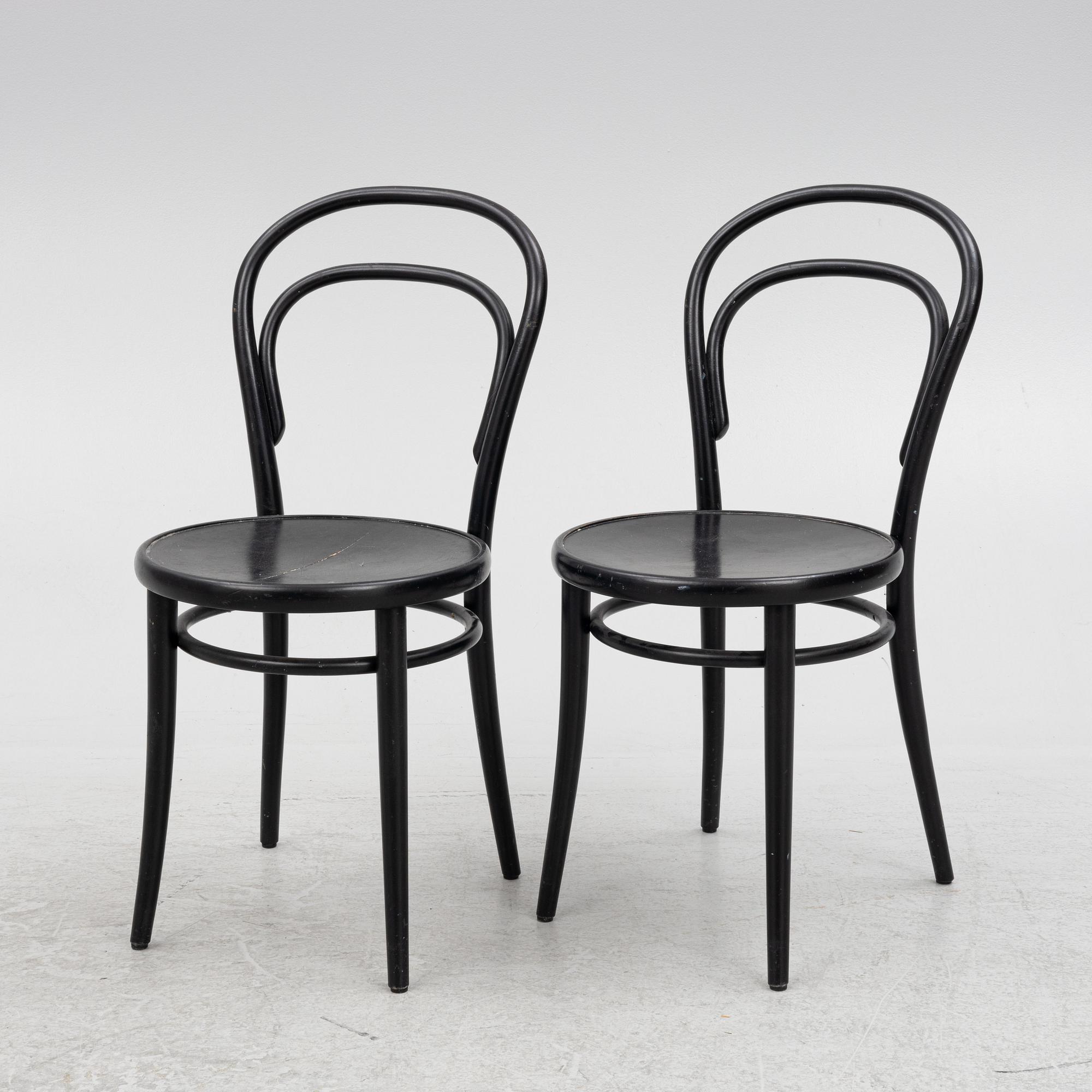 Michael Thonet, stolar, 4 st, "No 14", Ton.