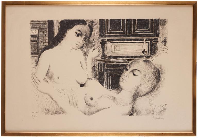 Paul Delvaux, "Sleep".