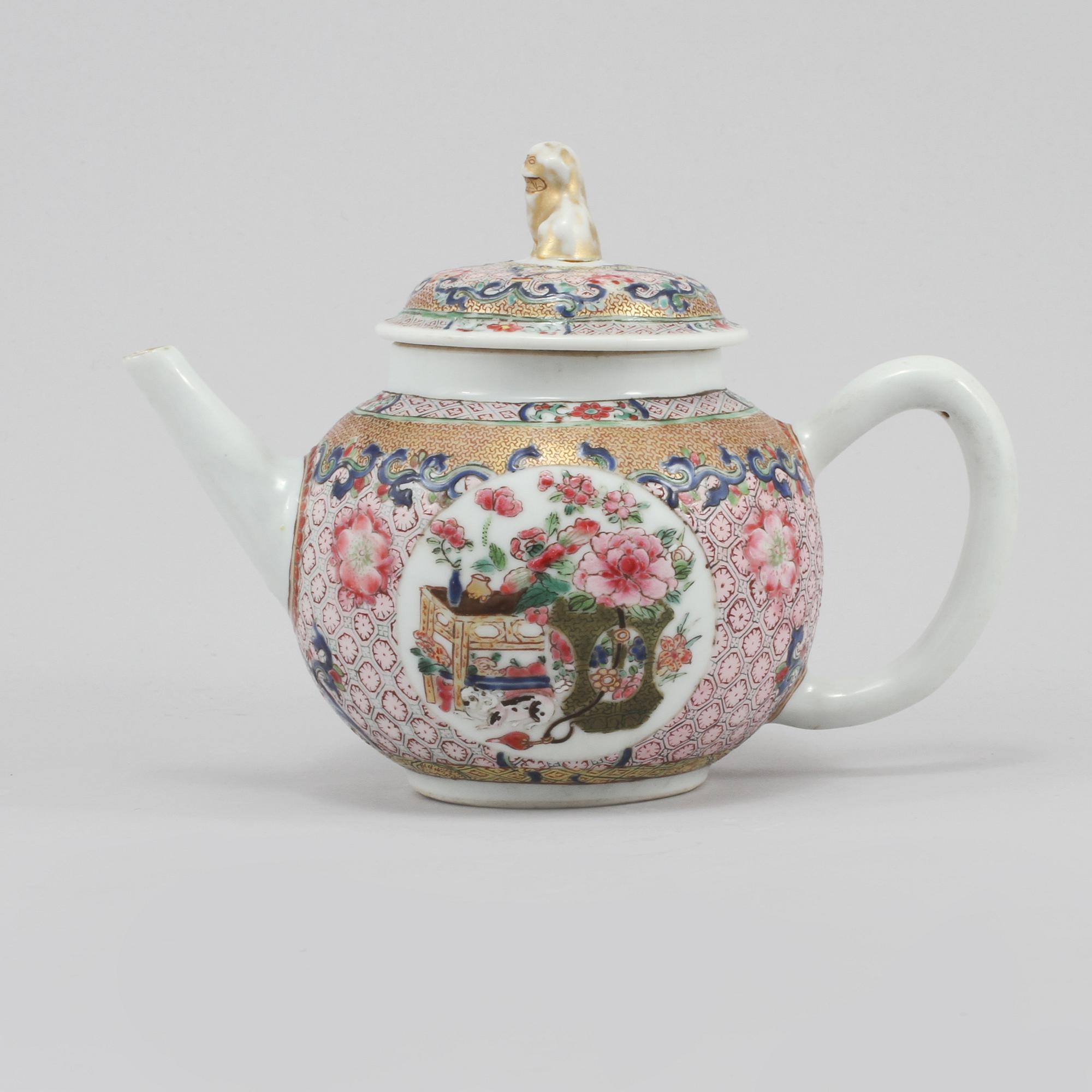 TEKANNA, porslin, Kina, 1700-tal.