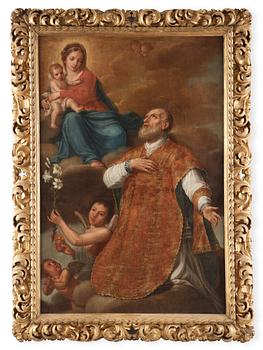 523. Guido Reni Follower of, The Vision of St. Philip Neri.