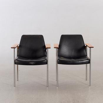 A PAIR OF ARMCHAIRS MODELL 3001 AX BY SVEN IVAR DYSTHE FOR DOKKA MÖBLER NORWAY.