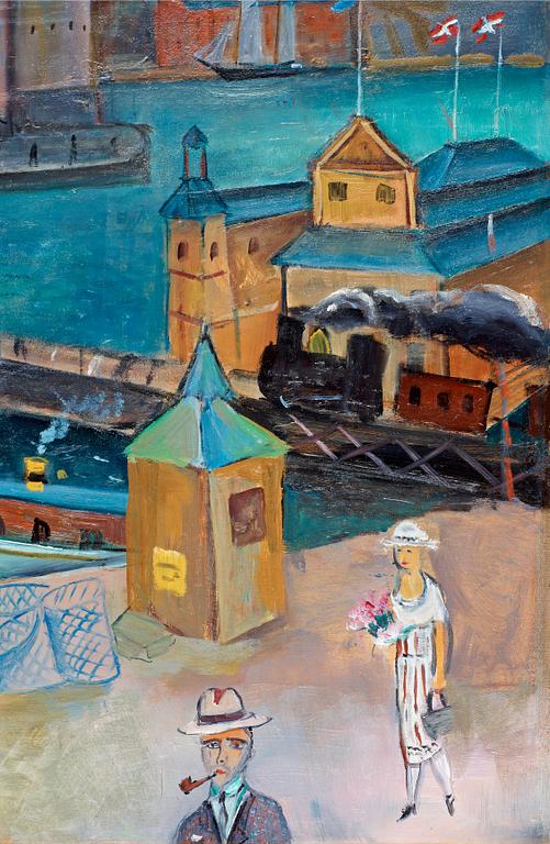 Eric Hallström, "Tegelbacken" ("Järnvägsbron, Tegelbacken").