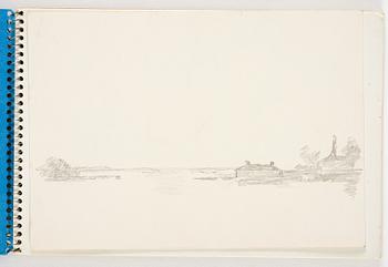 Lotte Laserstein, 3 skissböcker med blyertsteckningar.