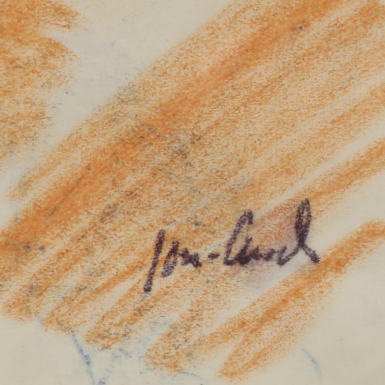 JOHN JON-AND, pastell, sign och dat 23-1-22.