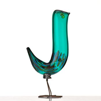 Alessandro Pianon, a "Pulcino" glass sculpture of a bird, Vistosi, Murano, Italy 1960's.