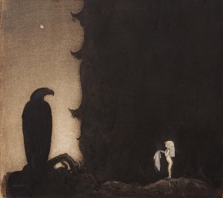 John Bauer, ”Här har du allt, som återstår av mina kläder”.