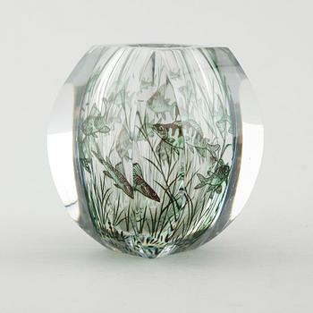 EDWARD HALD, VAS, glas, Graal, Orrefors, signerad.