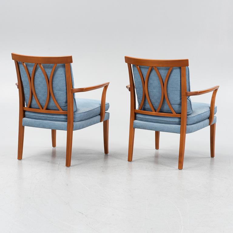 A pair of armchairs from Norells möbler, end of the 20th Century.
