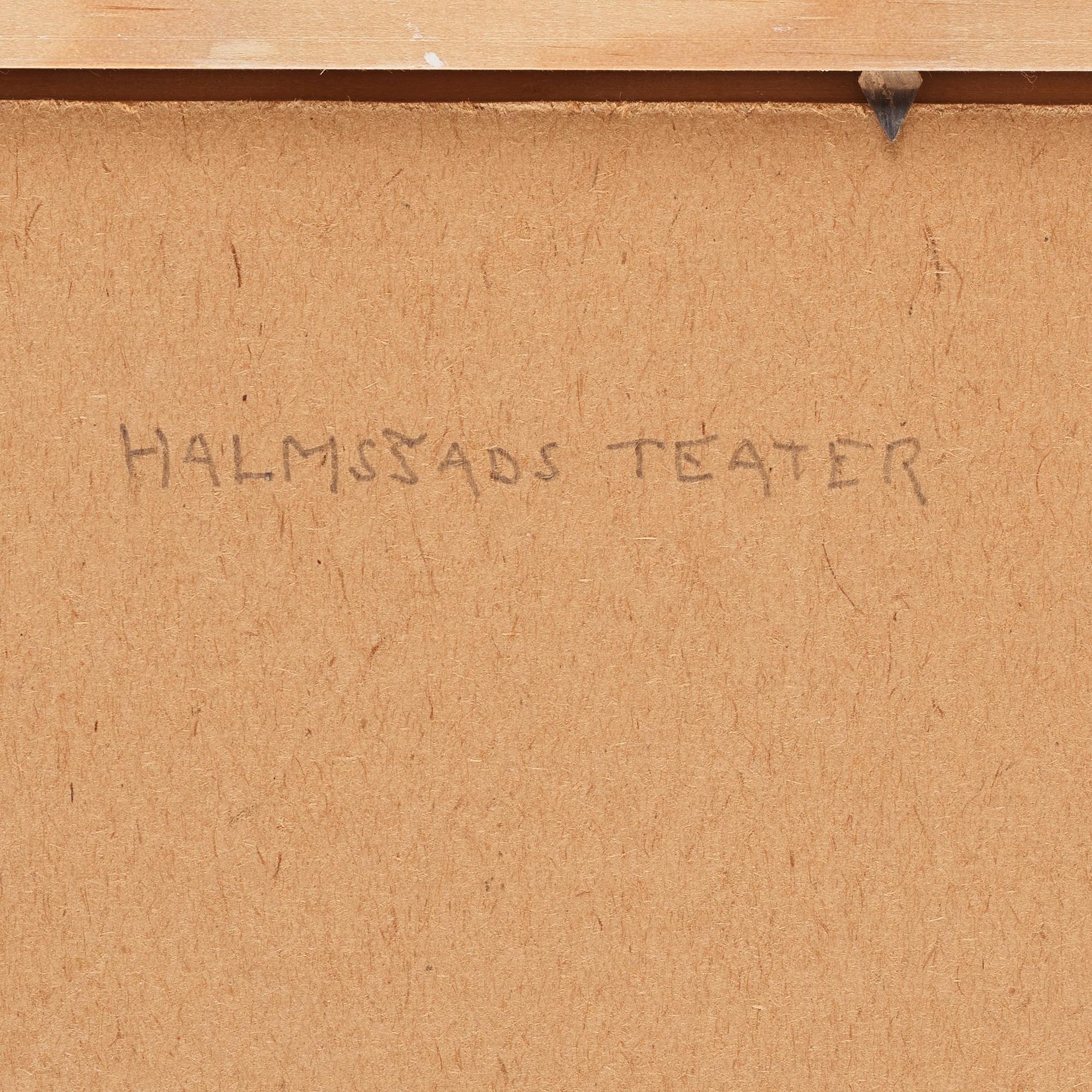 Axel Olson, Sketch for the theater in Halmstad.