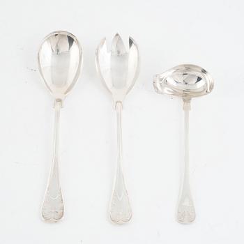 A 51-piece silver flat wear set, "Gammal Fransk", GAB, Sweden, 1993-2000.