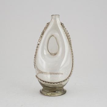 A Swedish glass bottle, 18th/19th Century.