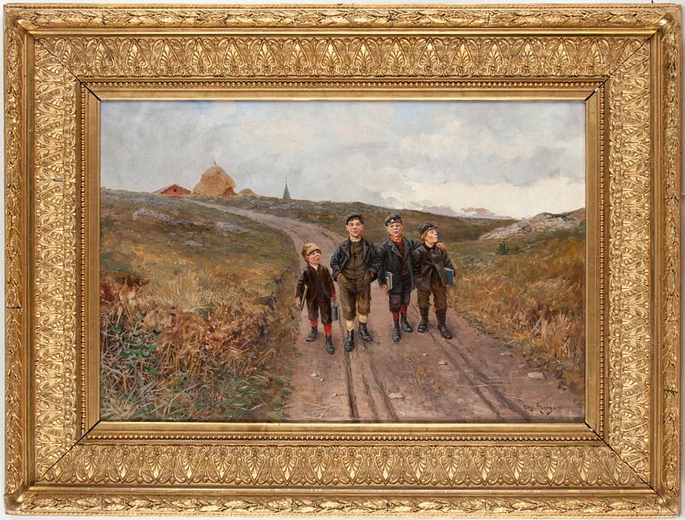 EMIL ÅBERG, olja på duk, signerad och daterad -93.