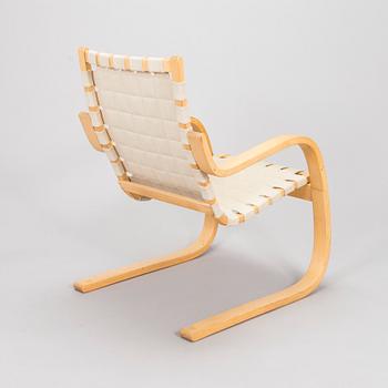 Alvar Aalto, nojatuoli, malli 406, Artek 1980-luku.