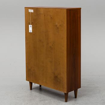 A 1940s walnut veneered shelf.