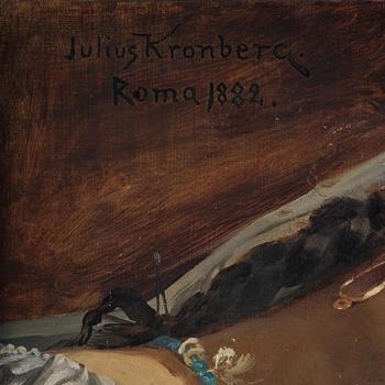 Julius Kronberg, Italian girl in thoughts.